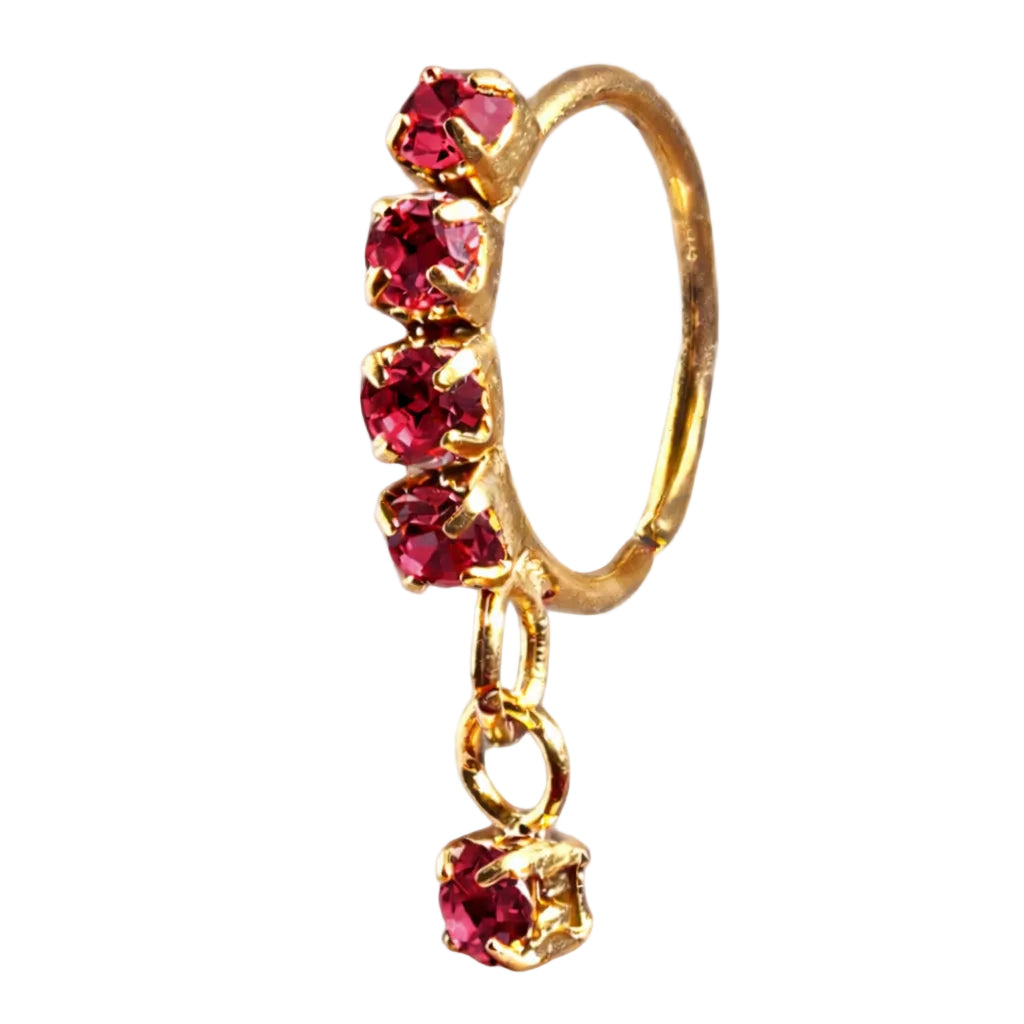 18K Gold-Plated Classic Dangling Nose Ring