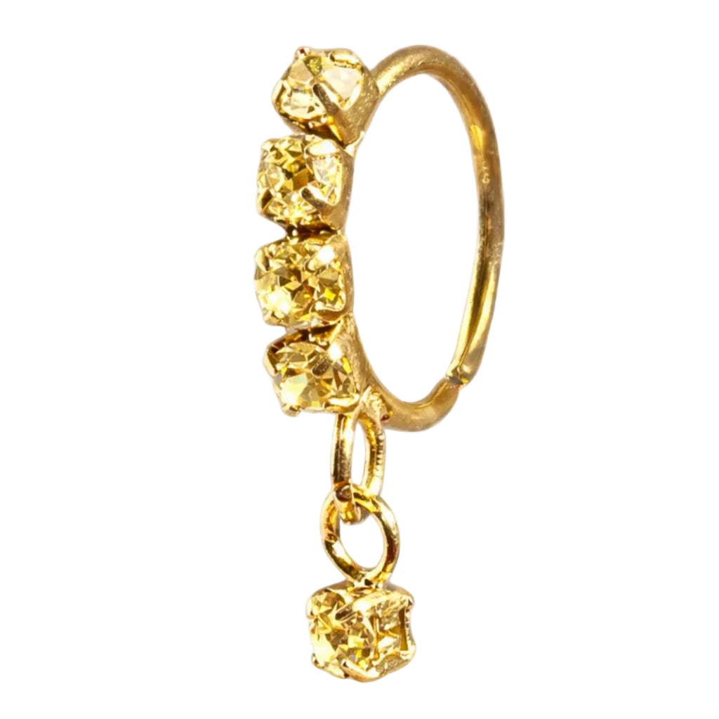 18K Gold-Plated Classic Dangling Nose Ring