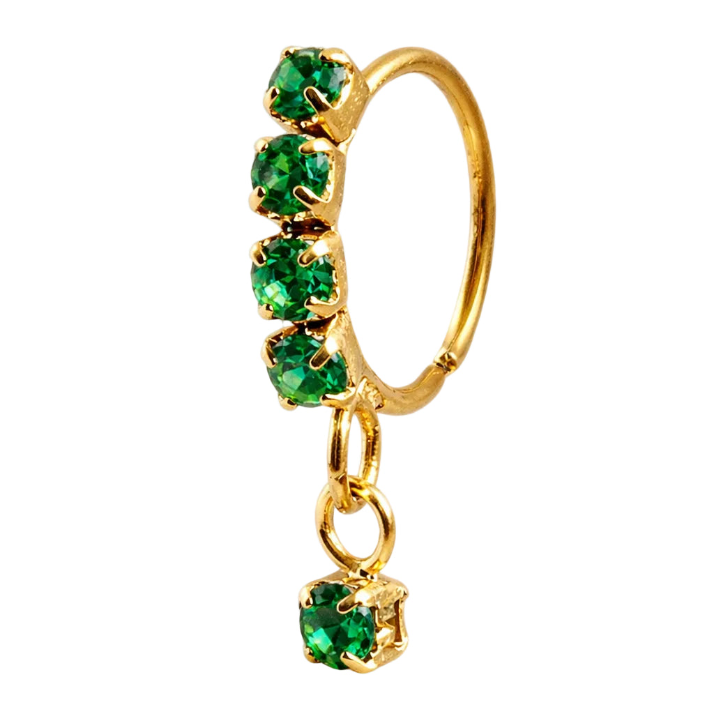 18K Gold-Plated Classic Dangling Nose Ring