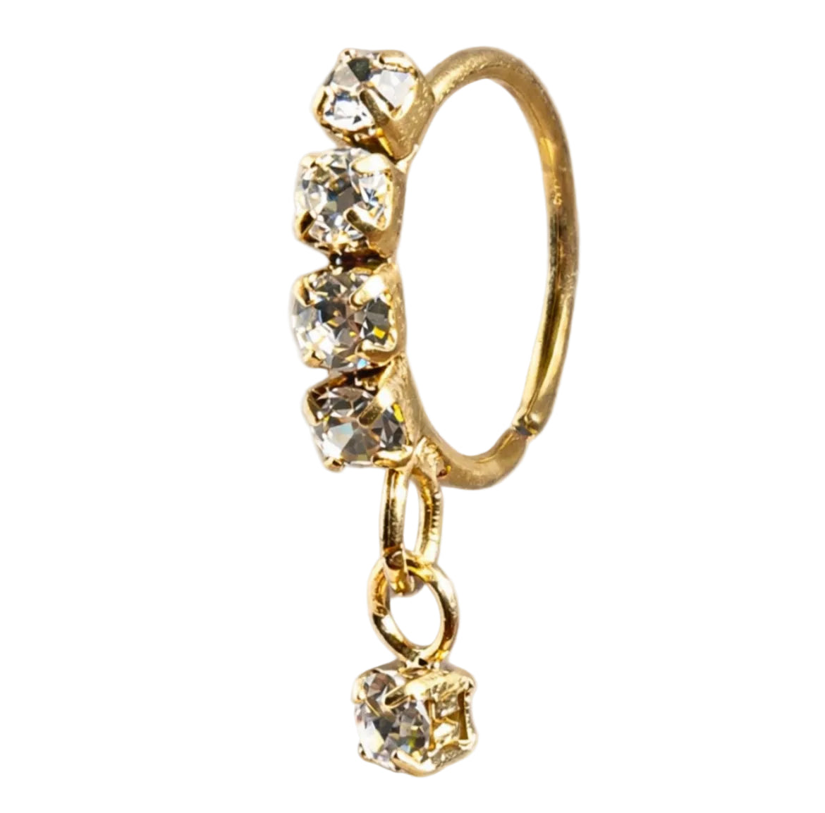 18K Gold-Plated Classic Dangling Nose Ring