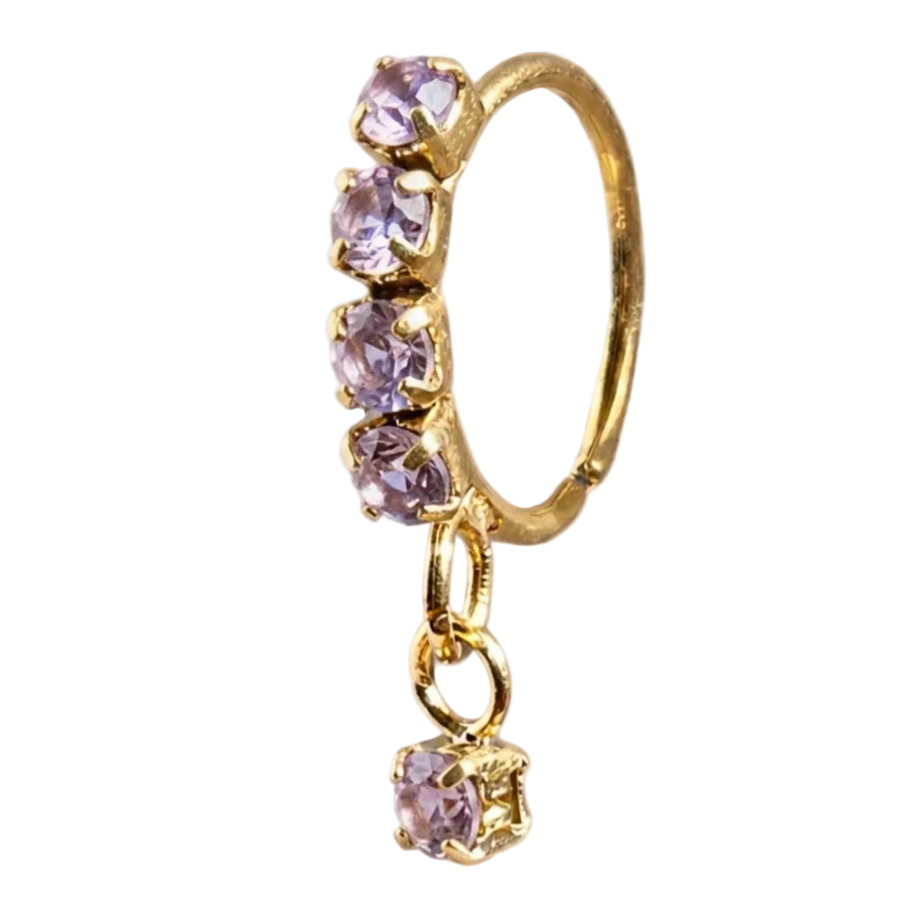 18K Gold-Plated Classic Dangling Nose Ring